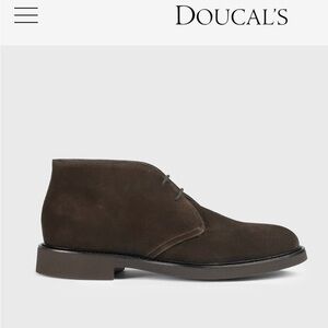 DOUCAL'S Brown suede desert  chukka boot IT 40 NWOB